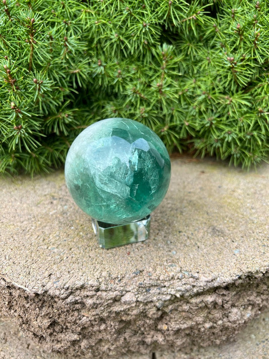 Green Fluorite Sphere (M)