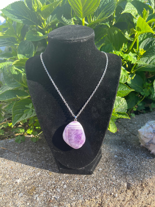 Dream Amethyst Pendant(Flat) Necklace