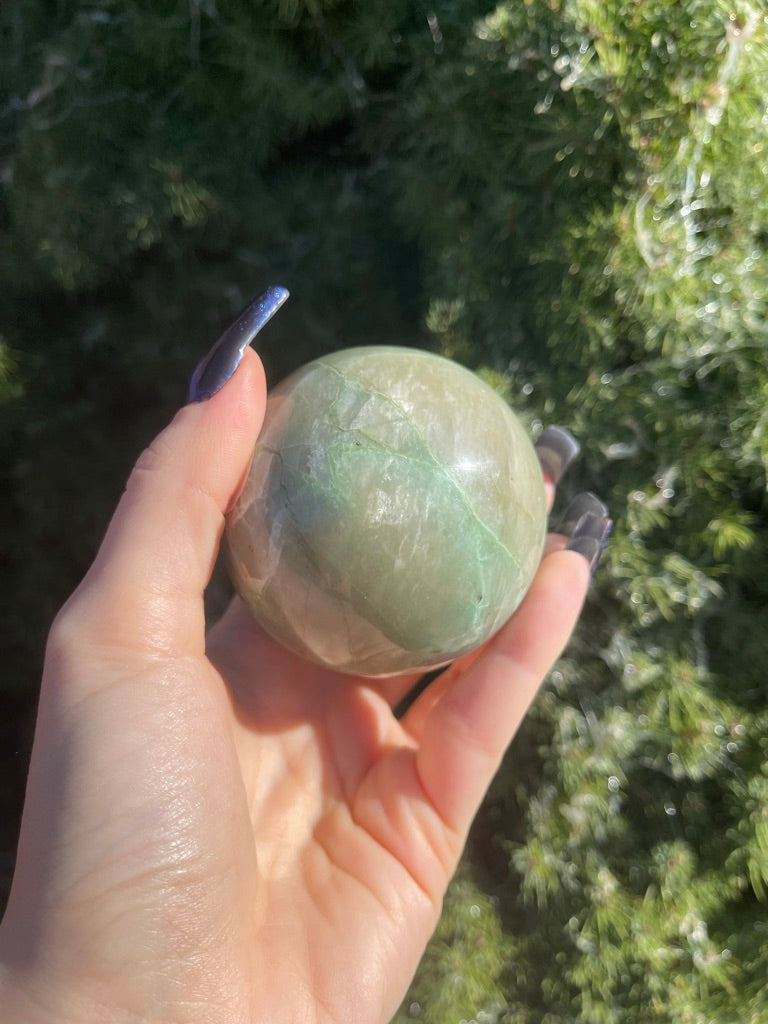 Green Moonstone Sphere