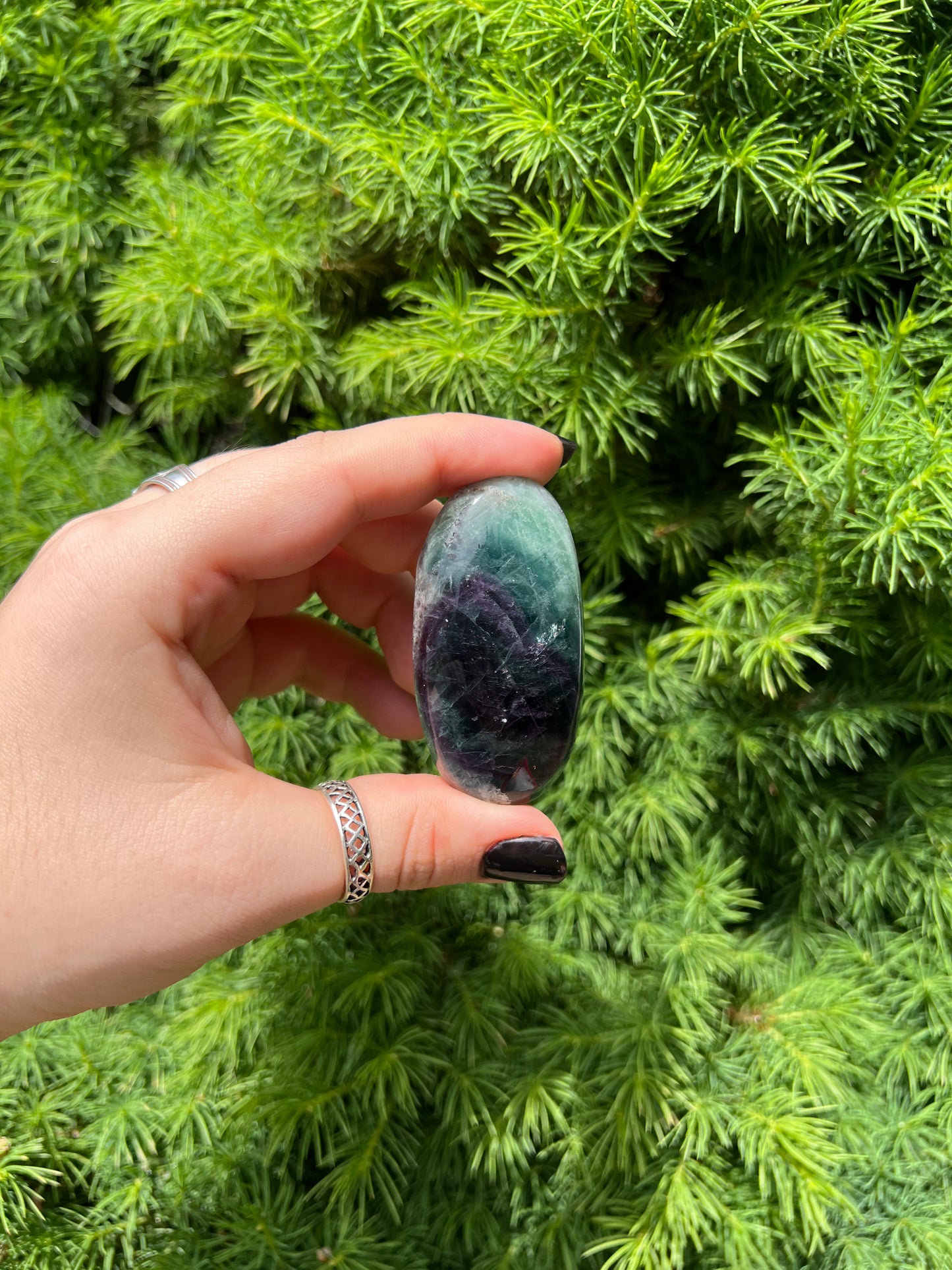 Rainbow Fluorite Palm Stones (M)