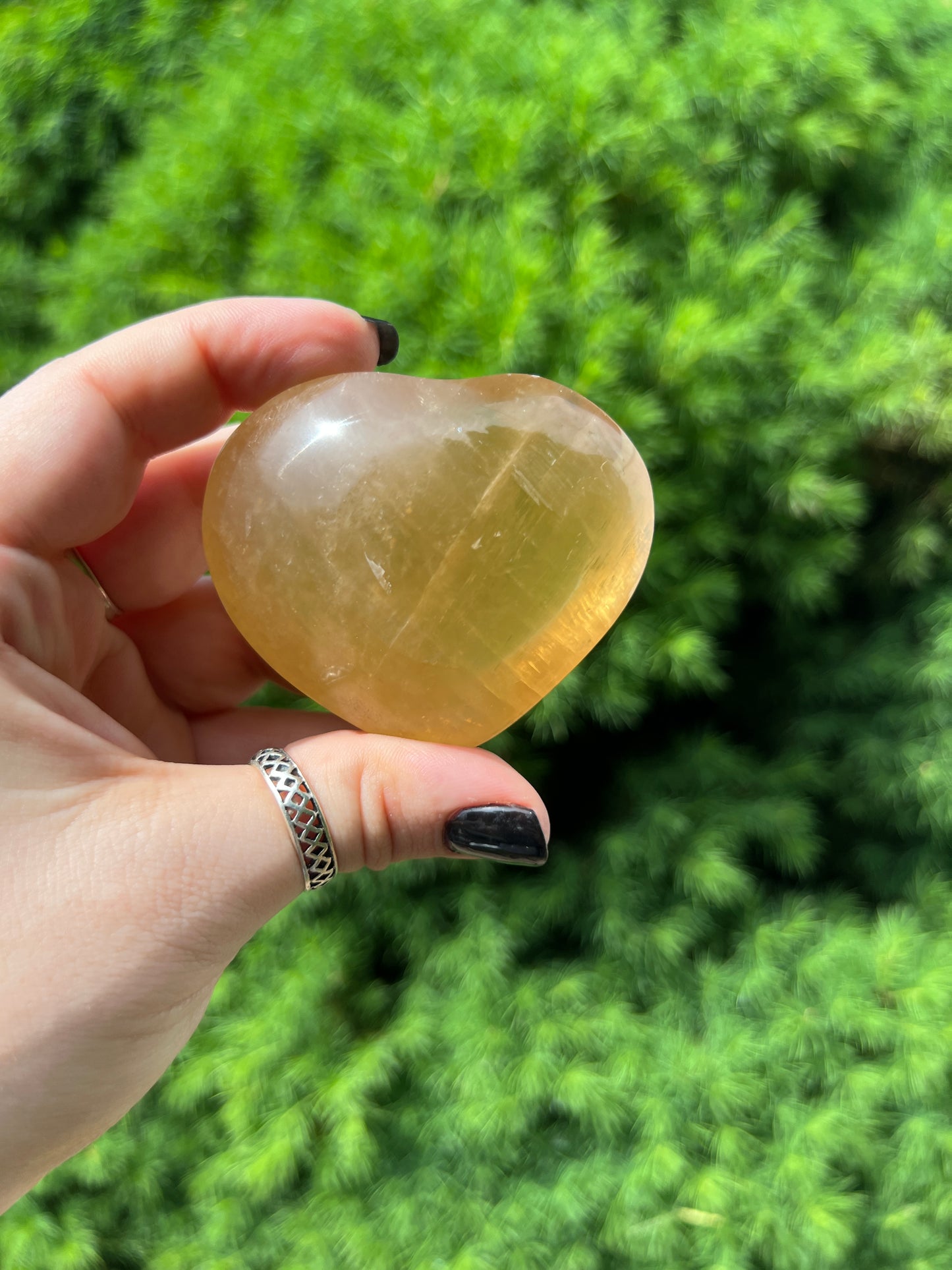 Honey Calcite Heart (M)