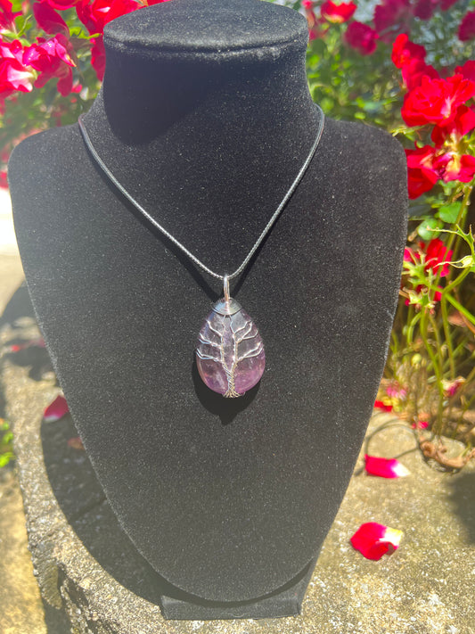 Amethyst Tree of Life Necklace