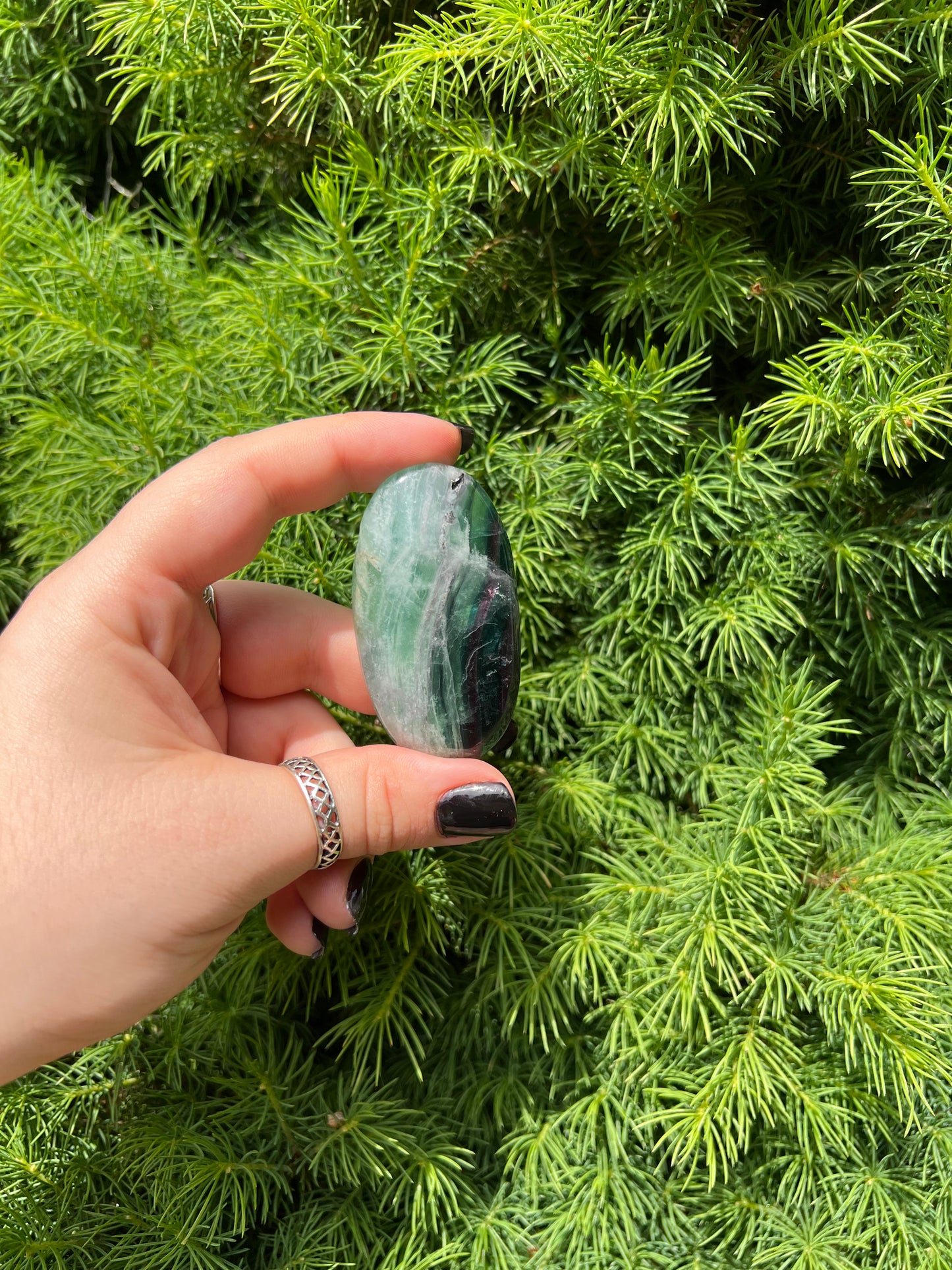 Rainbow Fluorite Palm Stones (M)