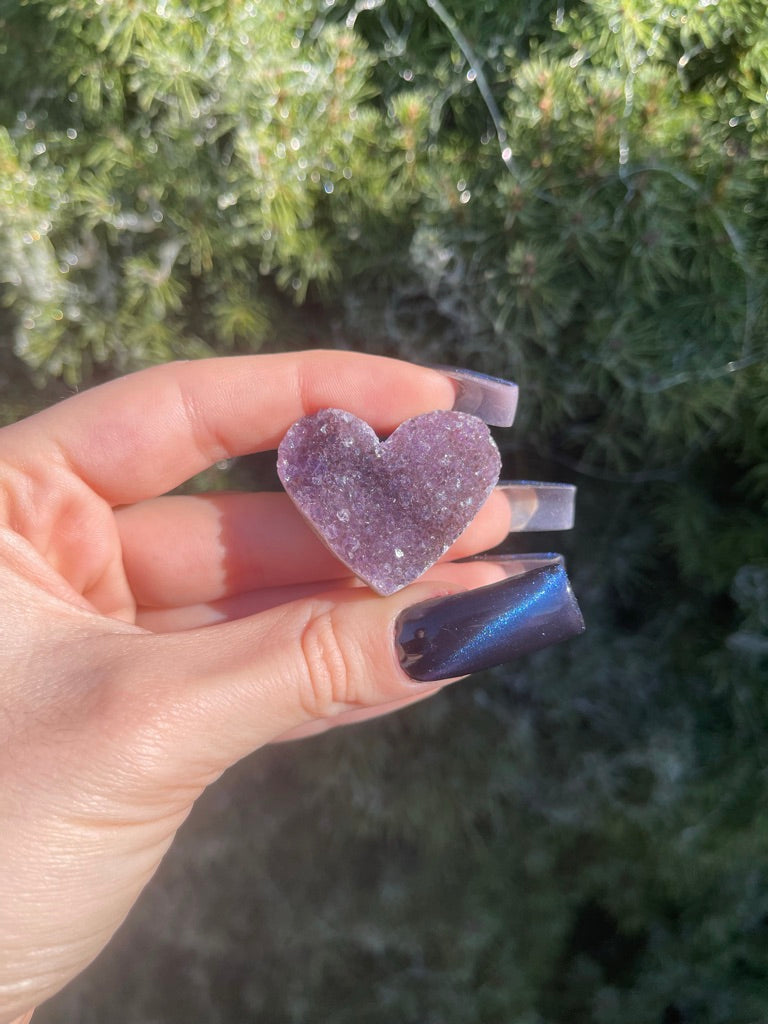 Amethyst Cluster Heart (M)