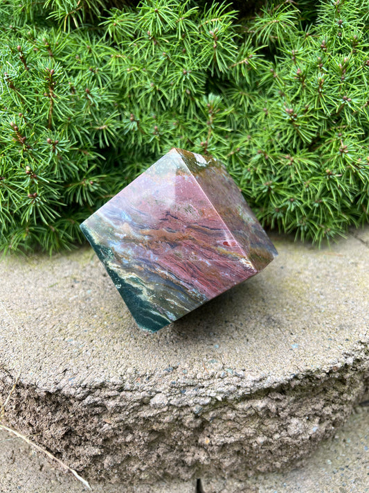 Ocean Jasper Cube (xL)