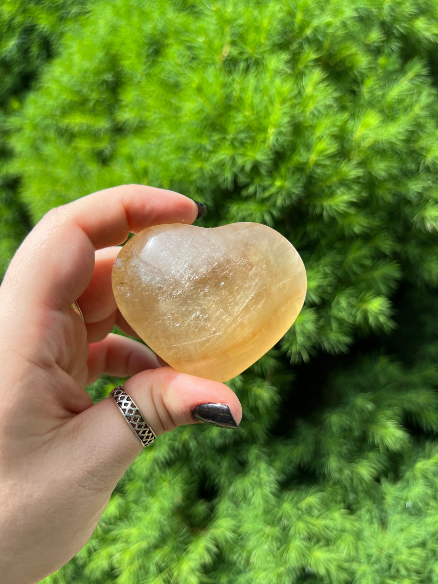 Honey Calcite Heart (M)