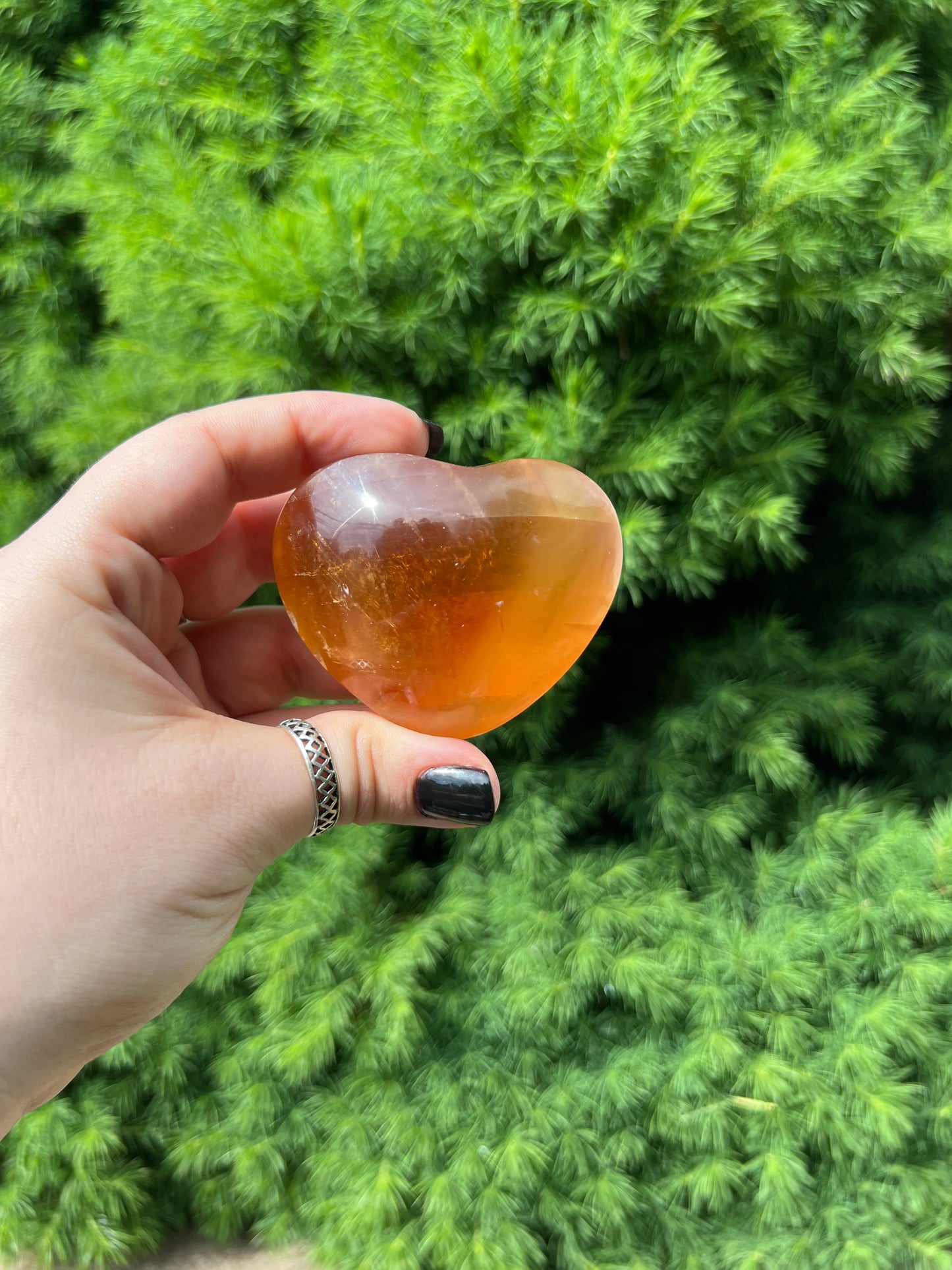 Honey Calcite Heart (M)