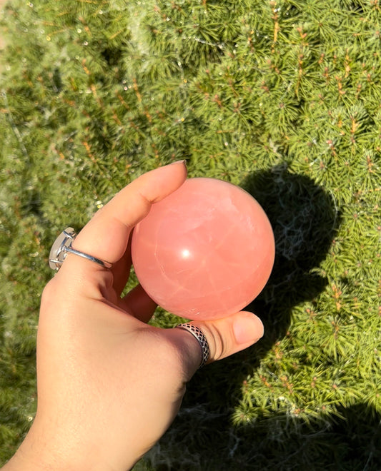 Star Rose Quartz Sphere (L)