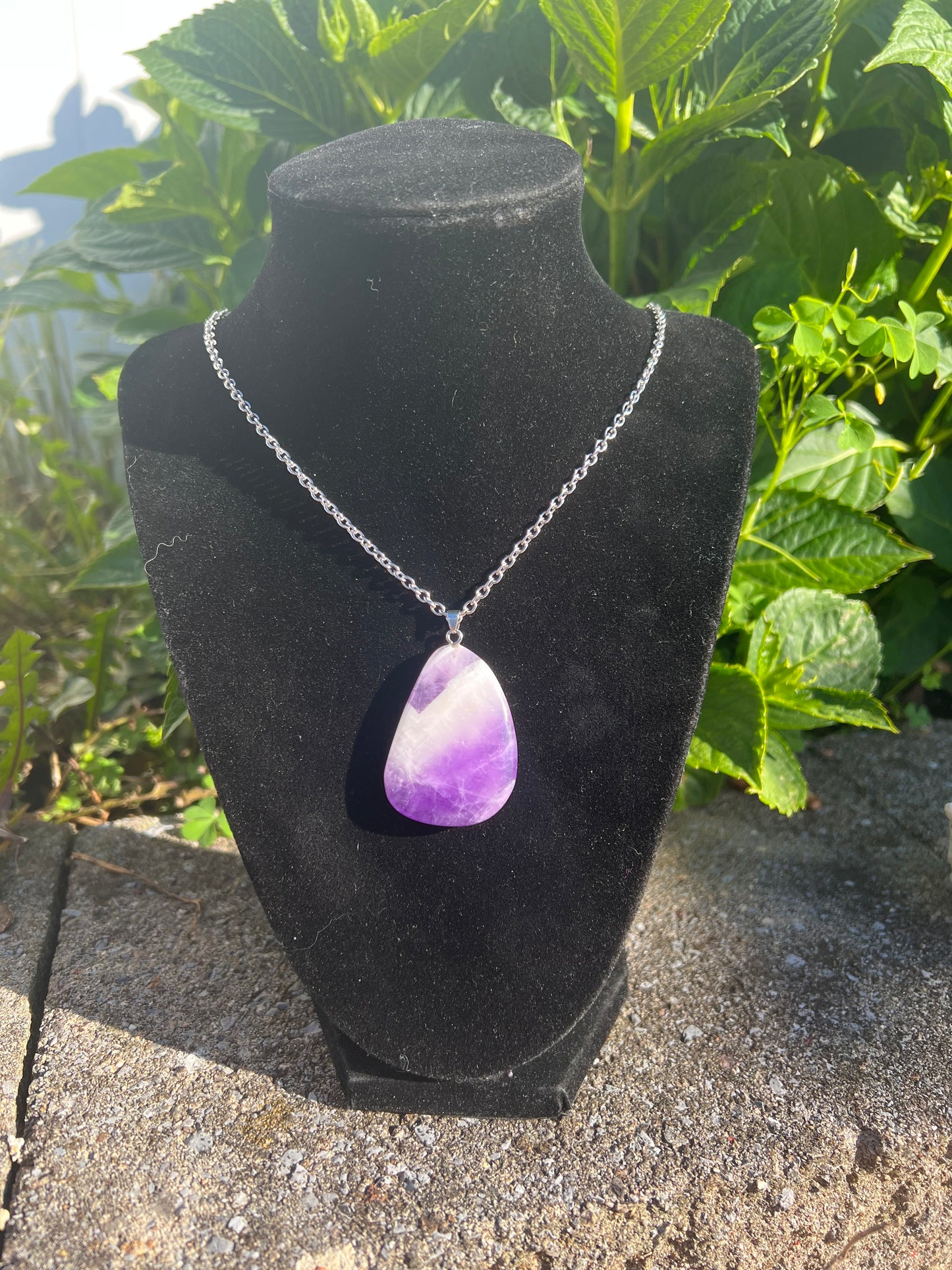 Dream Amethyst Pendant(Flat) Necklace