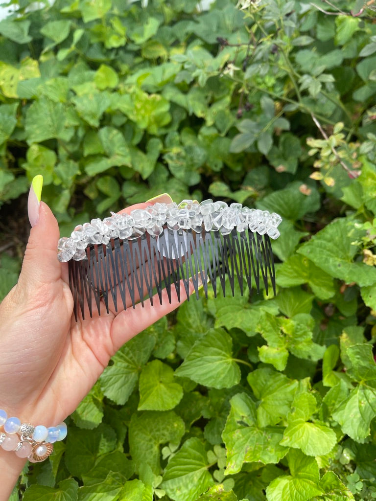 Crystal Chip Hair Combs Pins