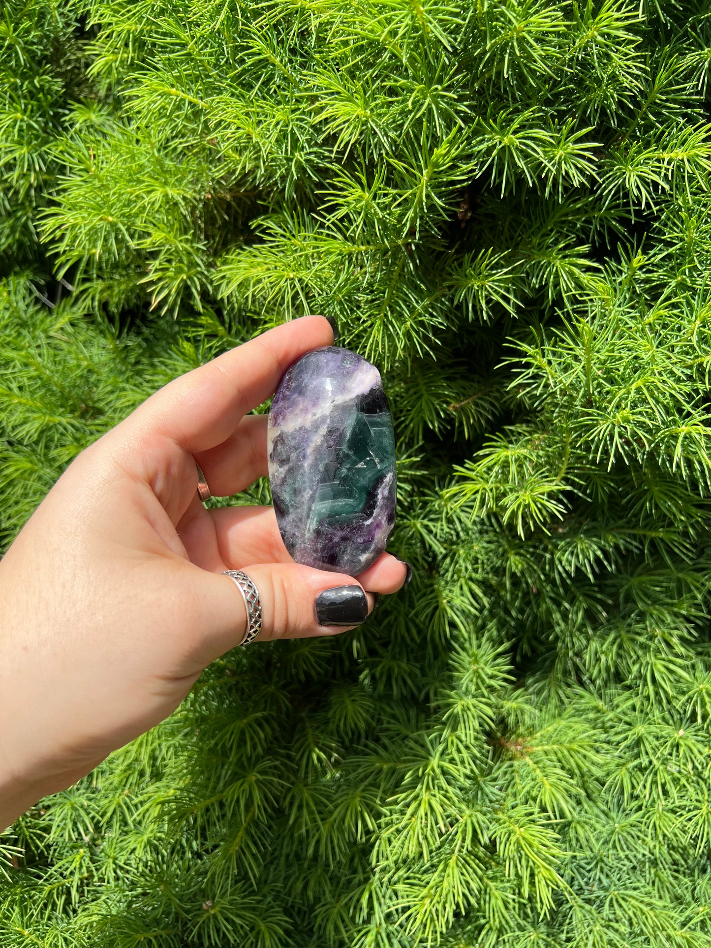 Rainbow Fluorite Palm Stones (M)