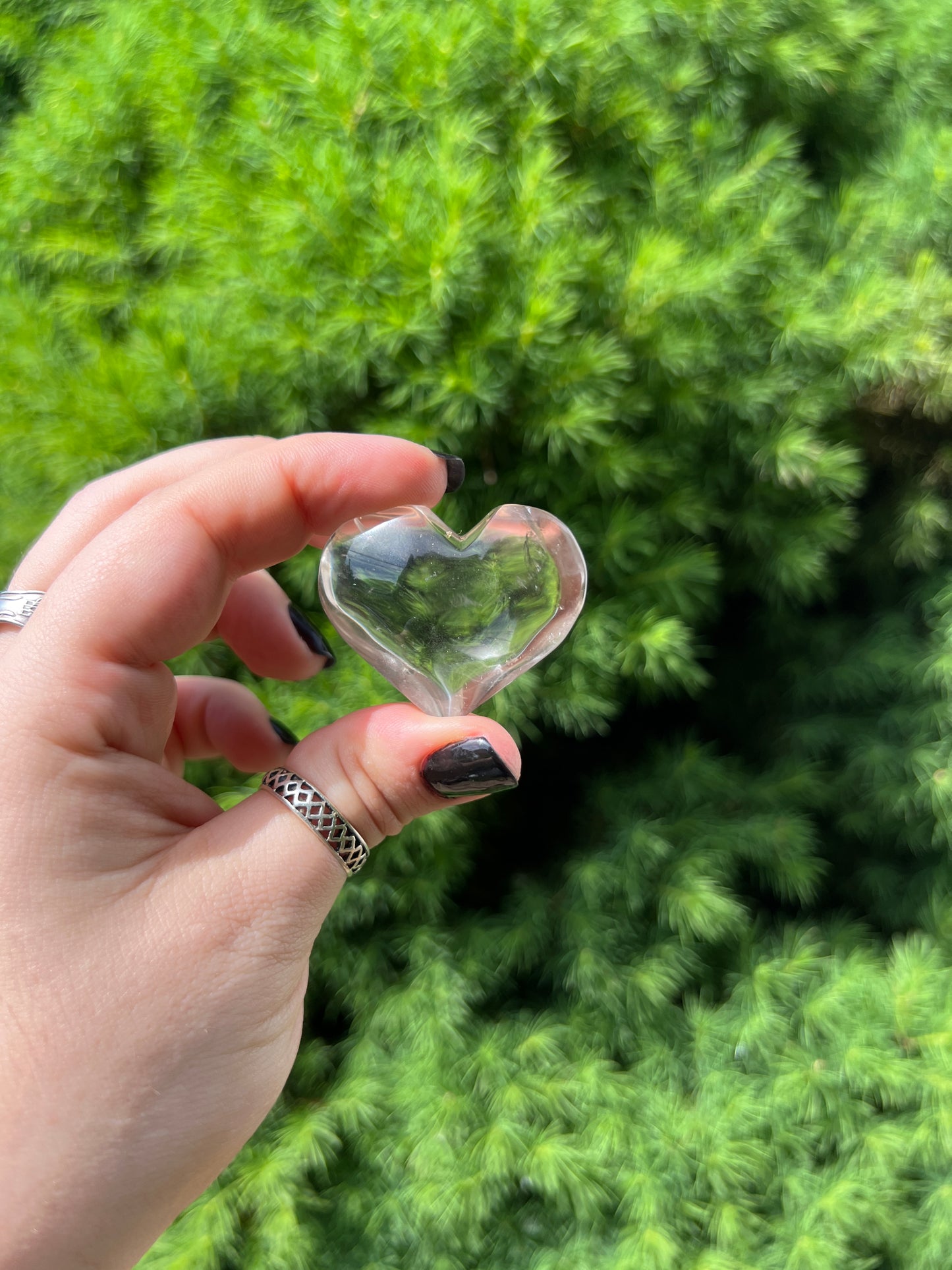 Clear Quartz Heart (S)