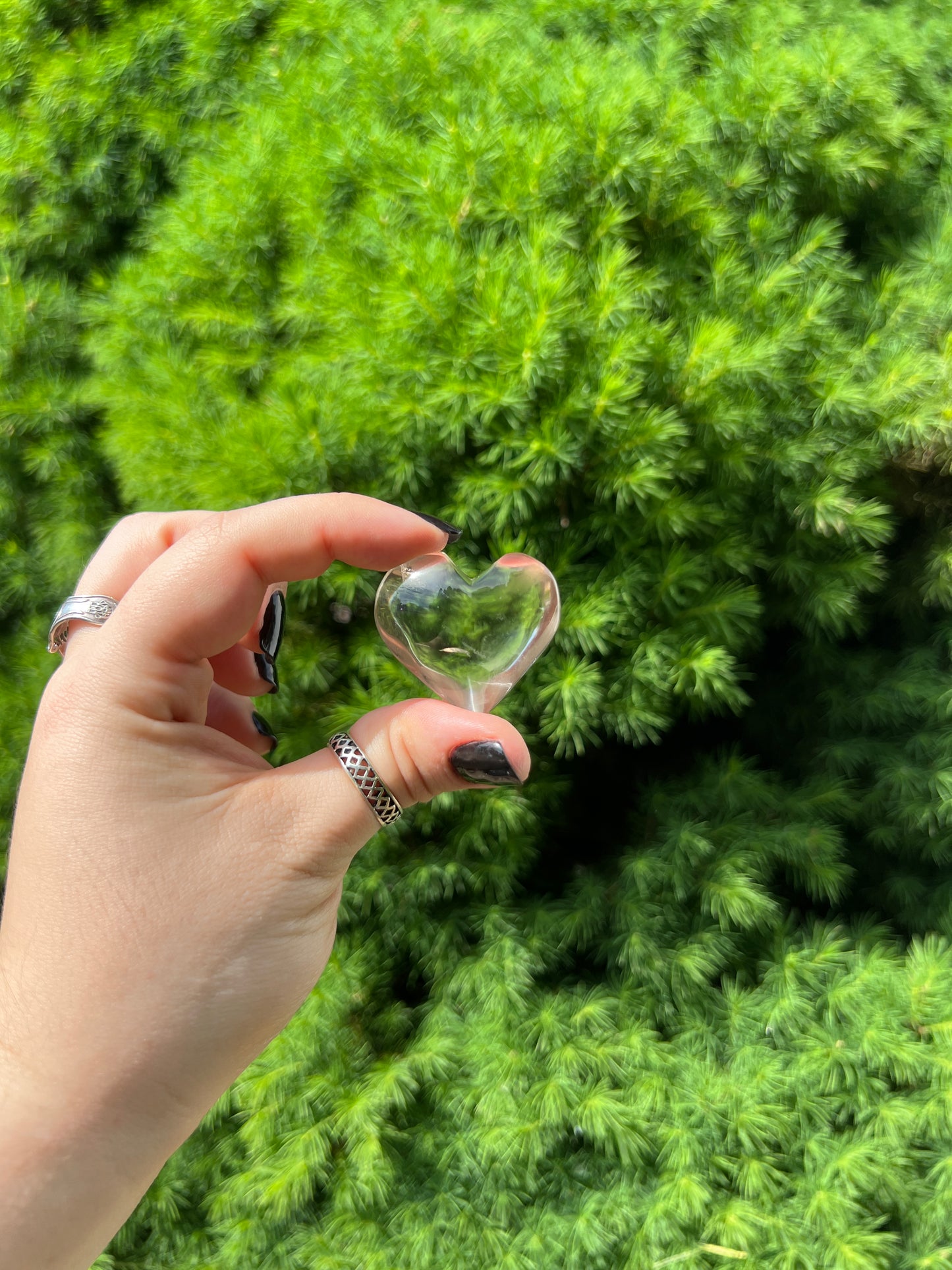 Clear Quartz Heart (S)