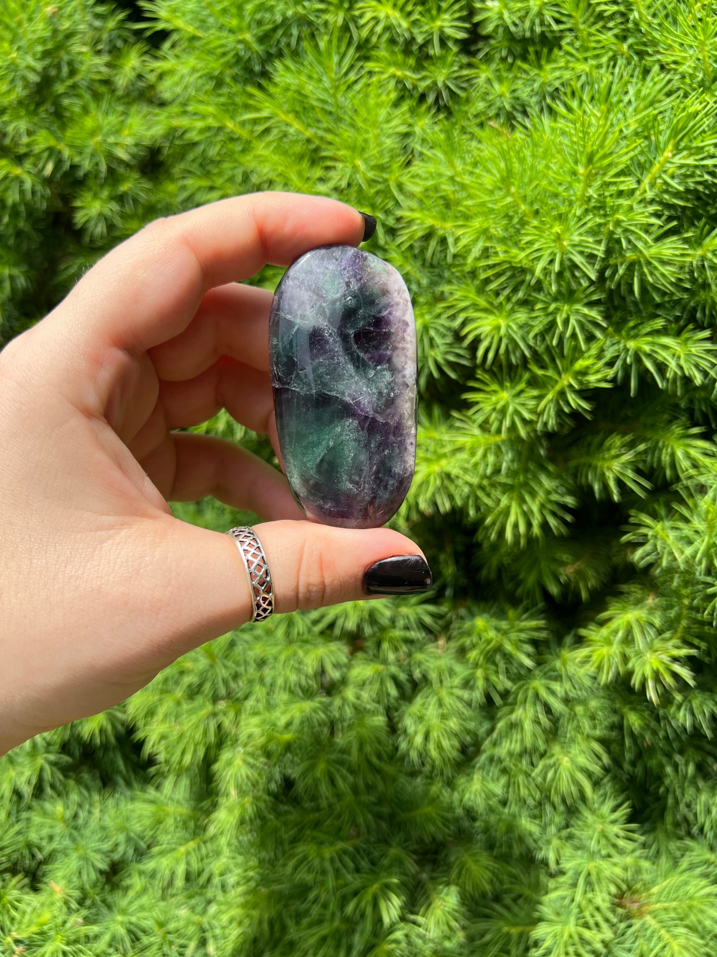 Rainbow Fluorite Palm Stones (M)