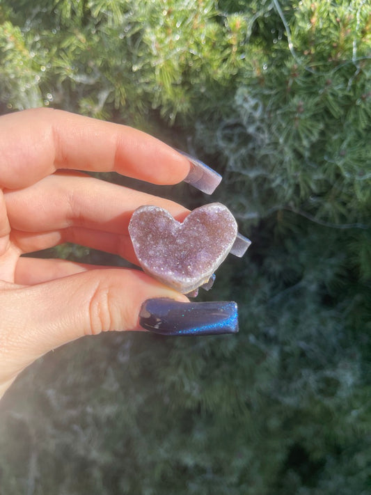 Amethyst Cluster Heart (M)