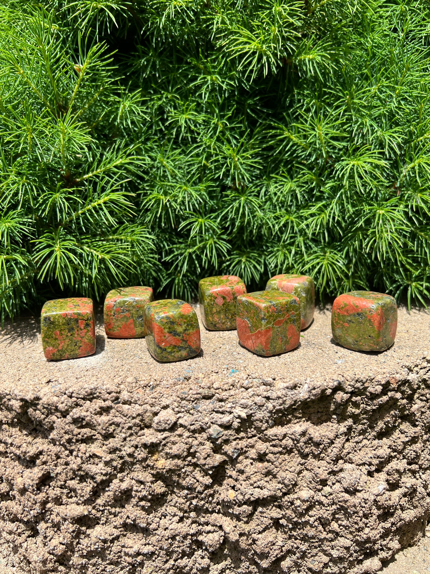 Unakite Cube