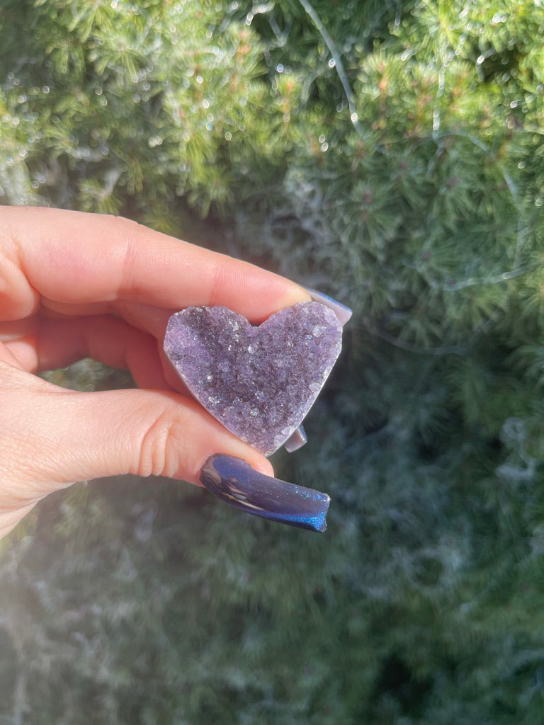 Amethyst Cluster Heart (M)