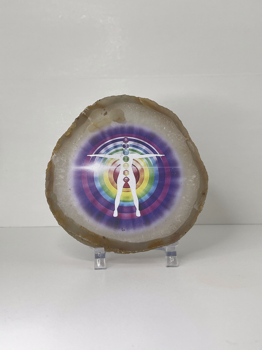 Agate Slab With Chakras Picture