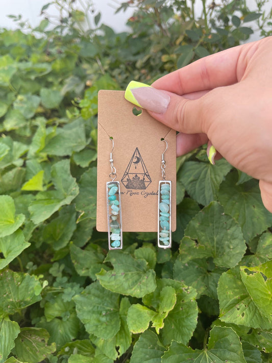 Amazonite Hanging Earrings