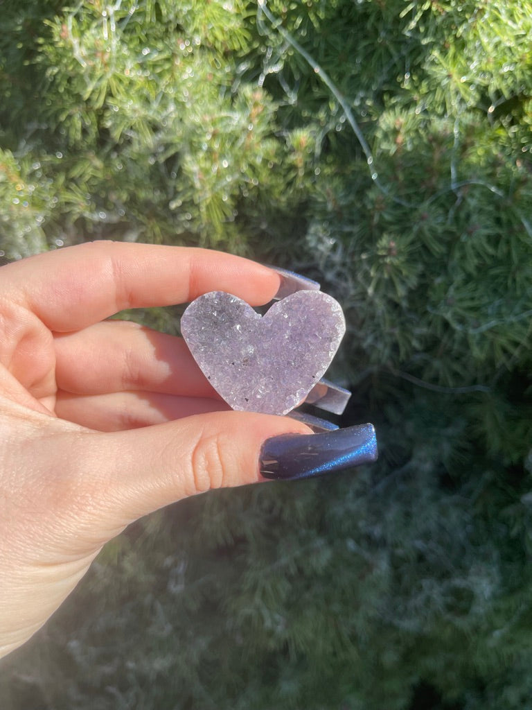 Amethyst Cluster Heart (L)