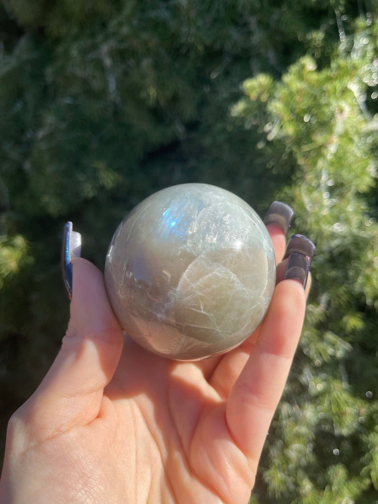 Green Moonstone Sphere