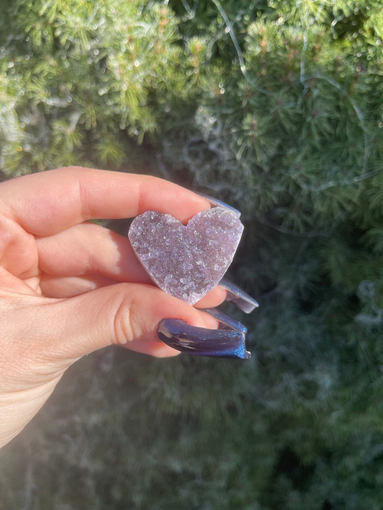 Amethyst Cluster Heart (M)