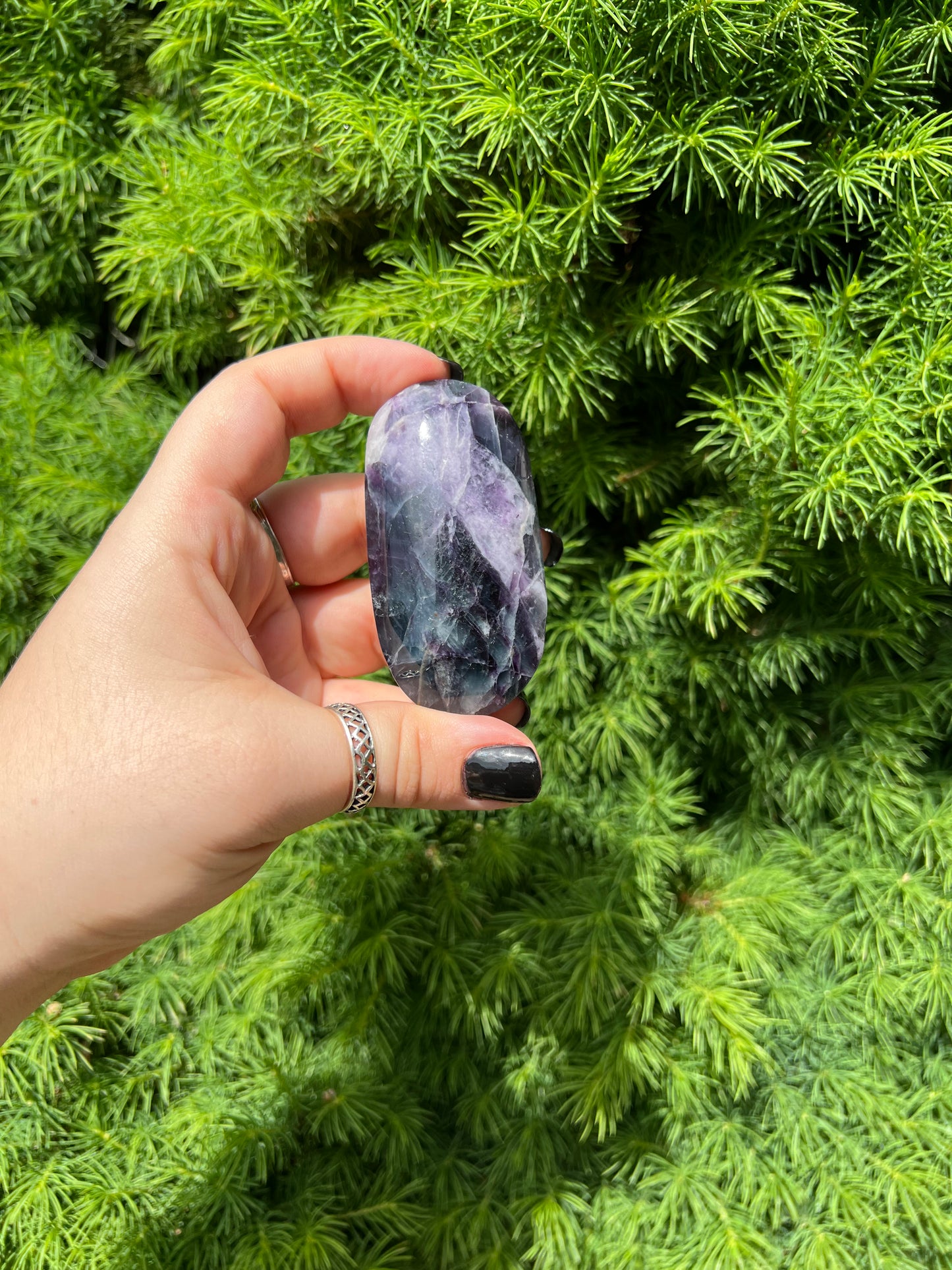 Rainbow Fluorite Palm Stones (M)