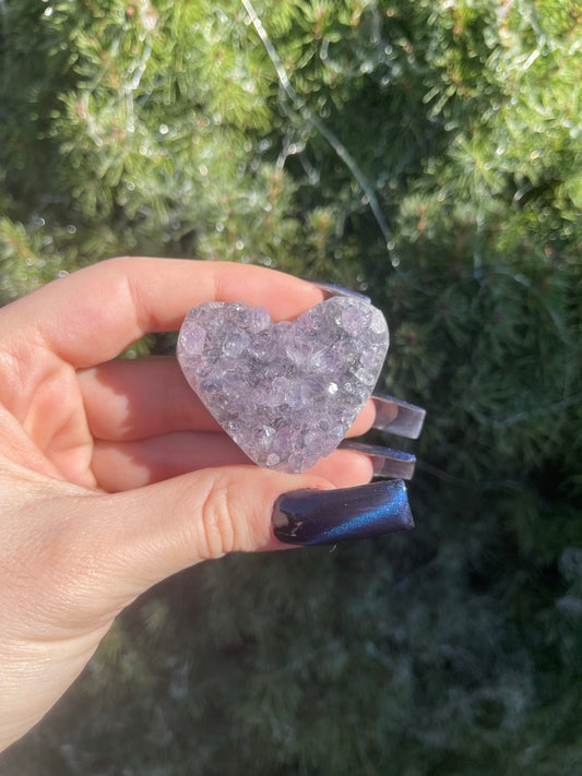 Amethyst Cluster Heart (XL)