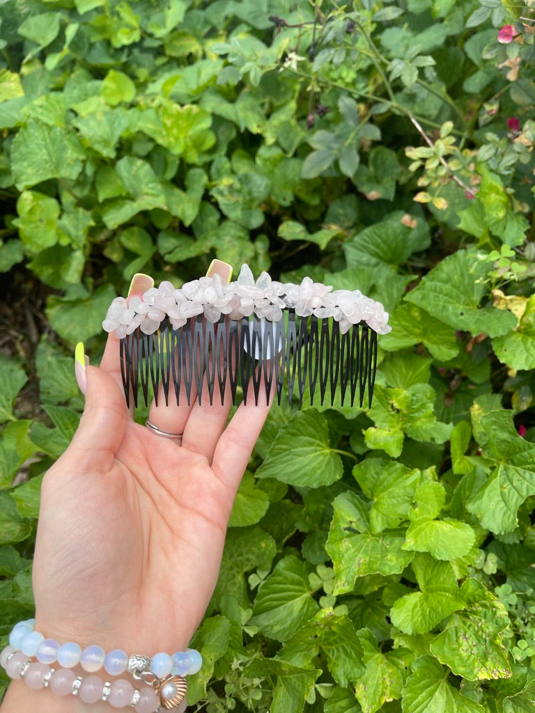 Crystal Chip Hair Combs Pins