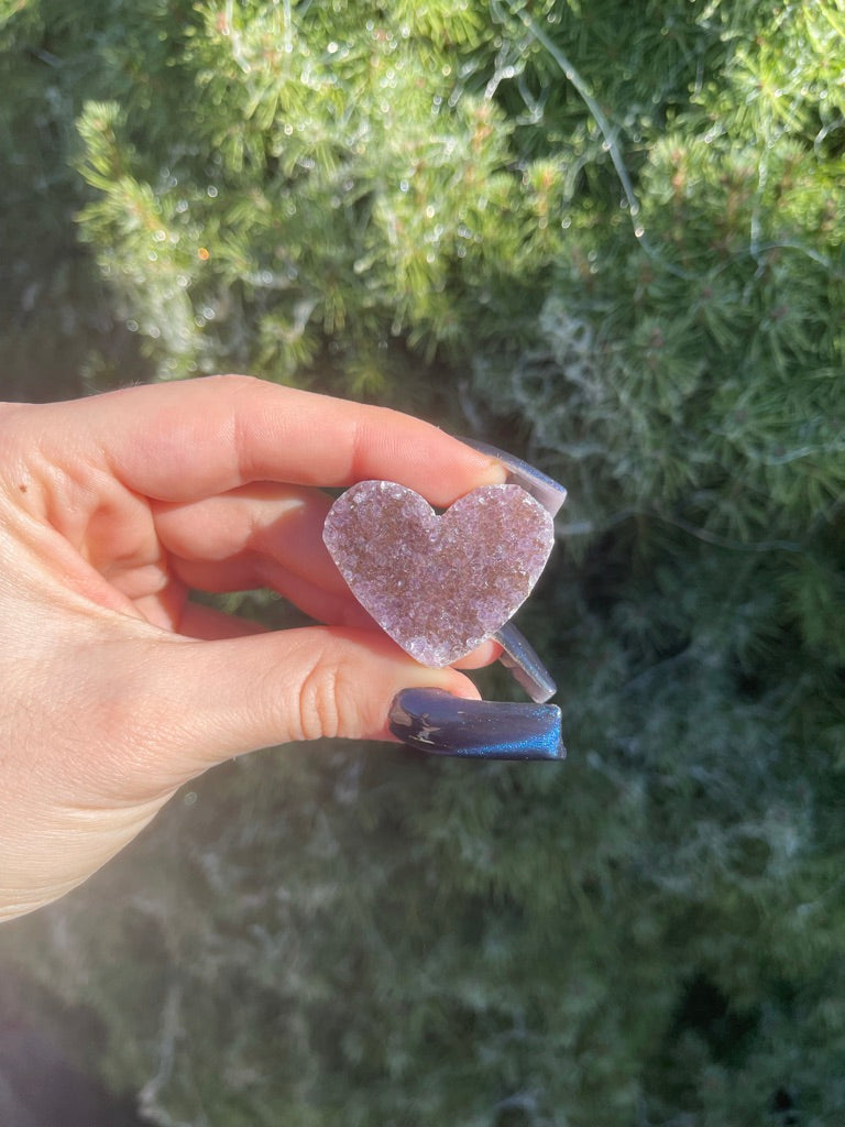 Amethyst Cluster Heart (L)