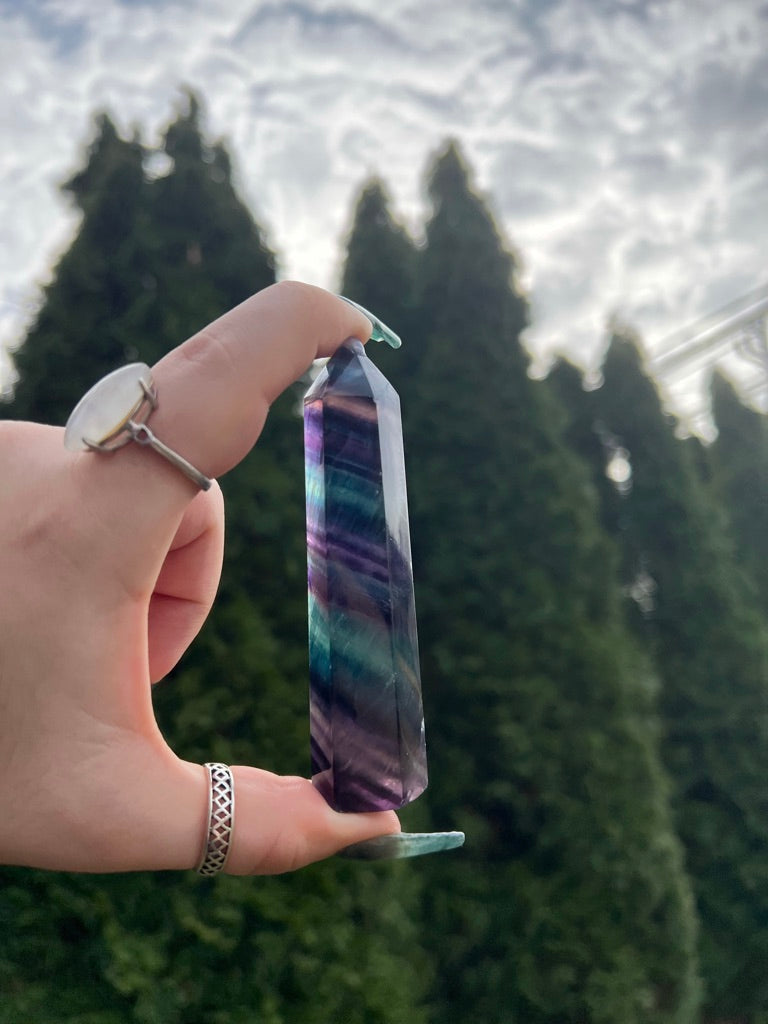 Rainbow Fluorite Tower (m)