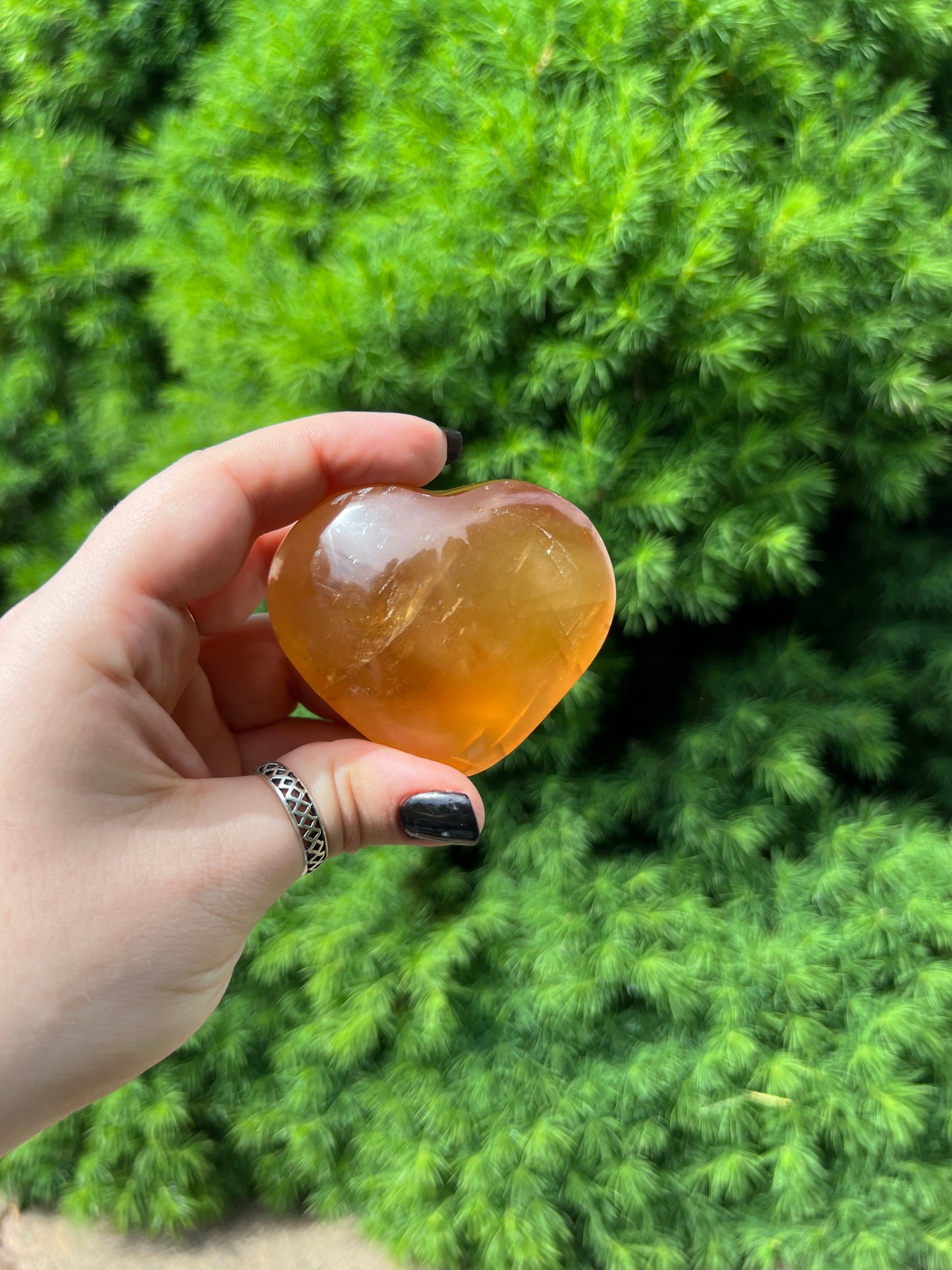 Honey Calcite Heart (M)