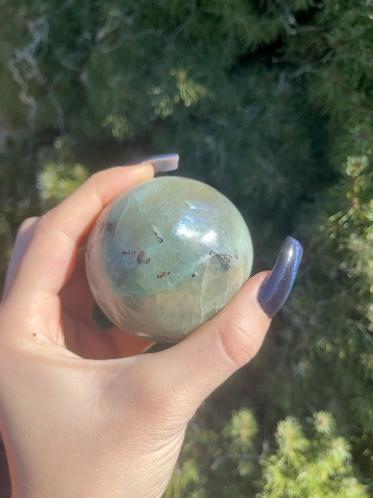 Green Moonstone Sphere