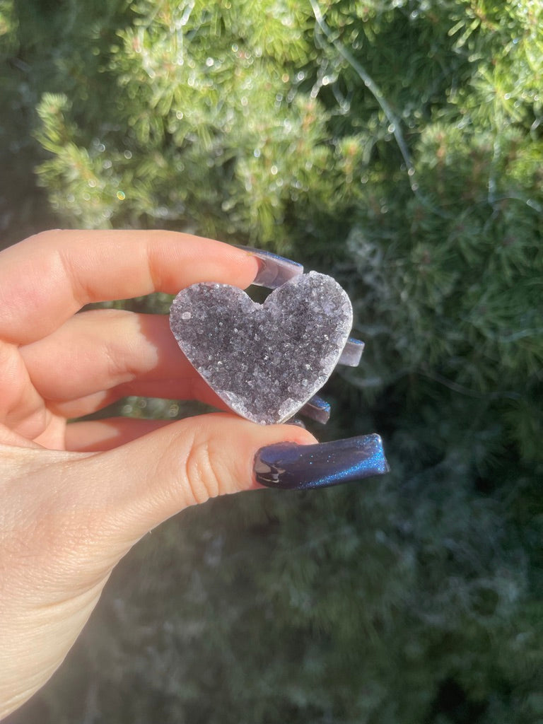 Amethyst Cluster Heart (L)