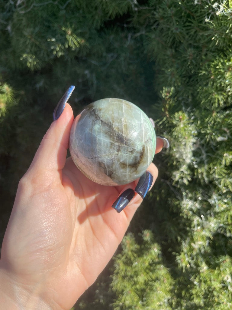 Green Moonstone Sphere