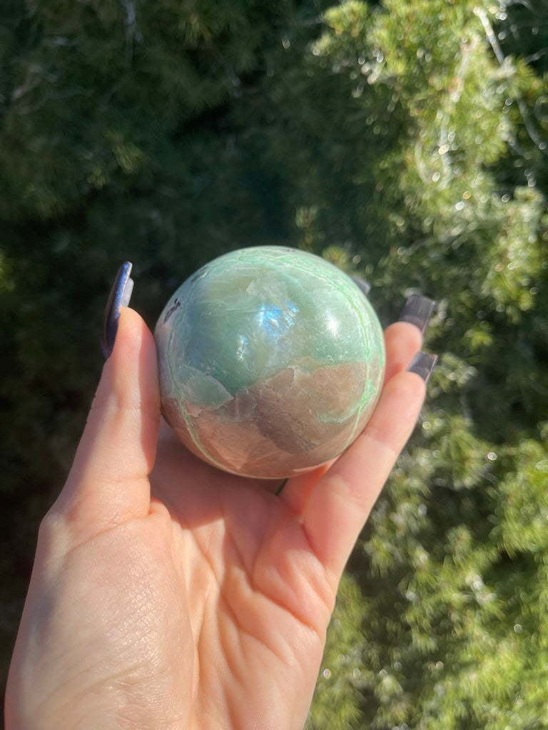 Green Moonstone Sphere