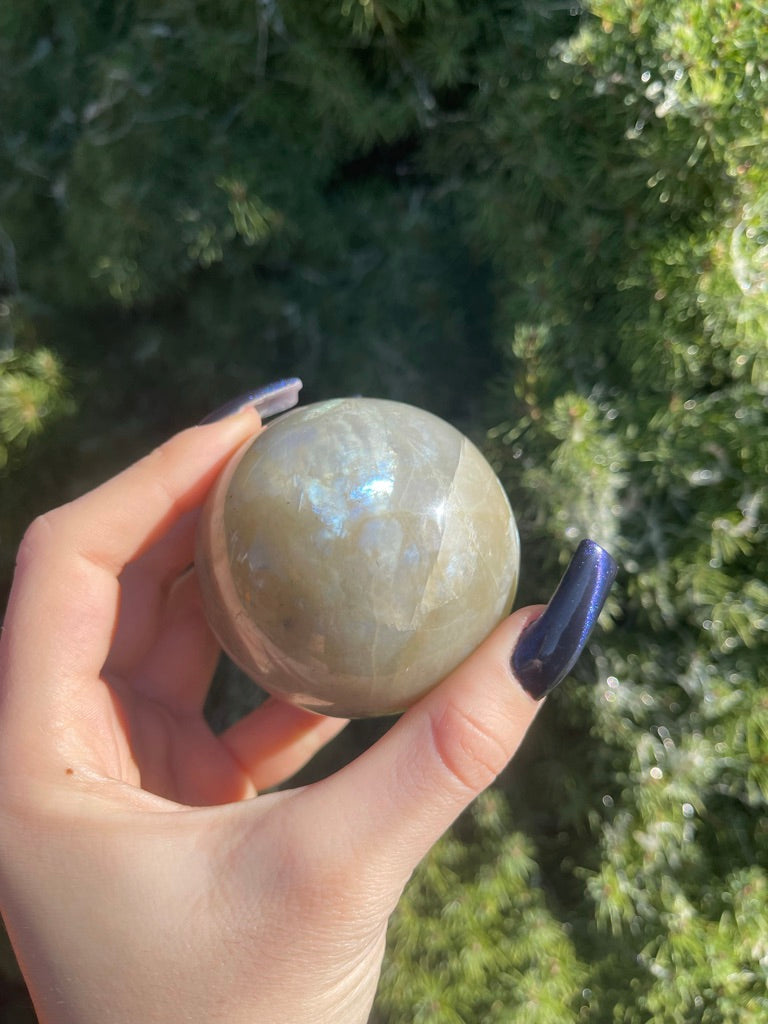 Green Moonstone Sphere