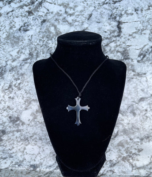 Hematite Cross Necklace