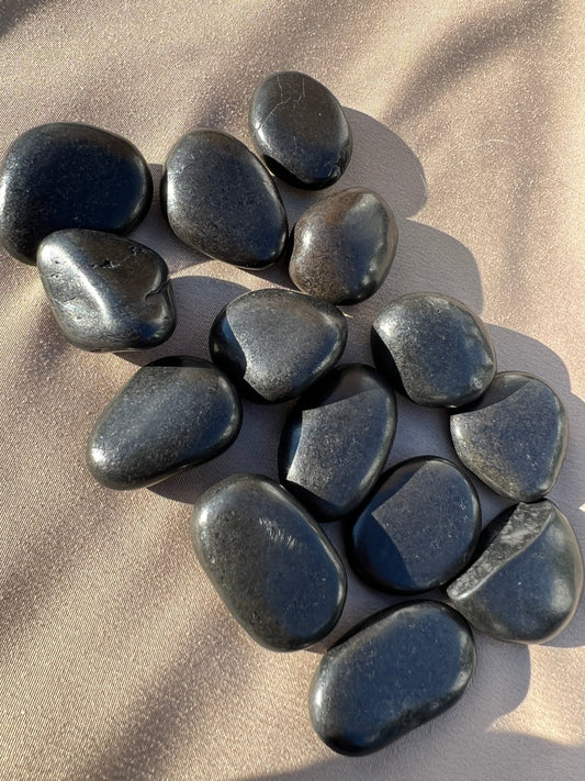 Black Obsidian River Stone (s)