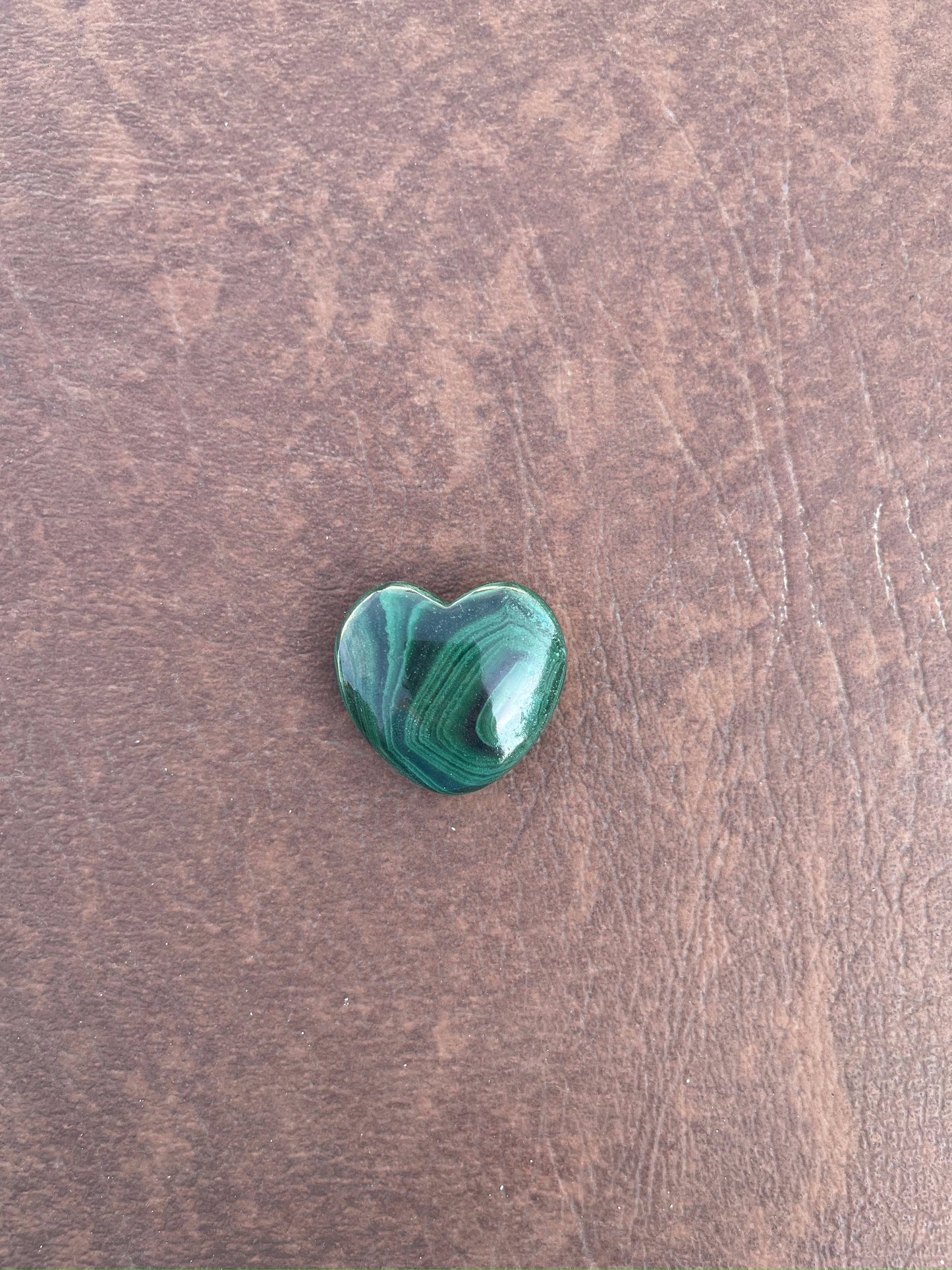 Mini Malachite Hearts (xs)