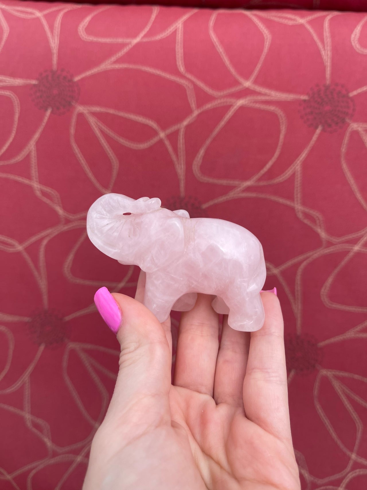 Rose Quartz Elephant