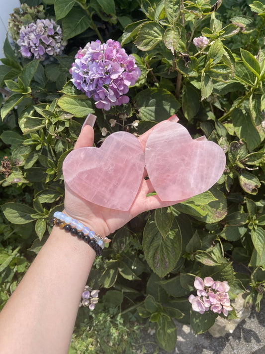 Rose Quartz Heart Coaster