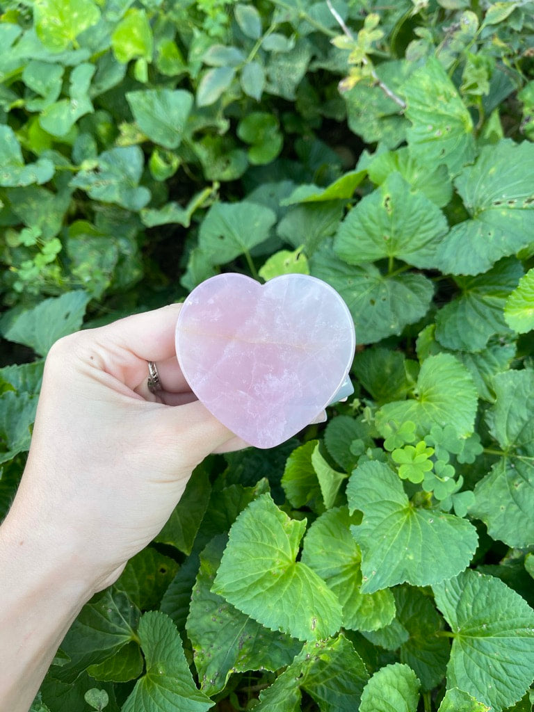 Rose Quartz Heart Popsocket