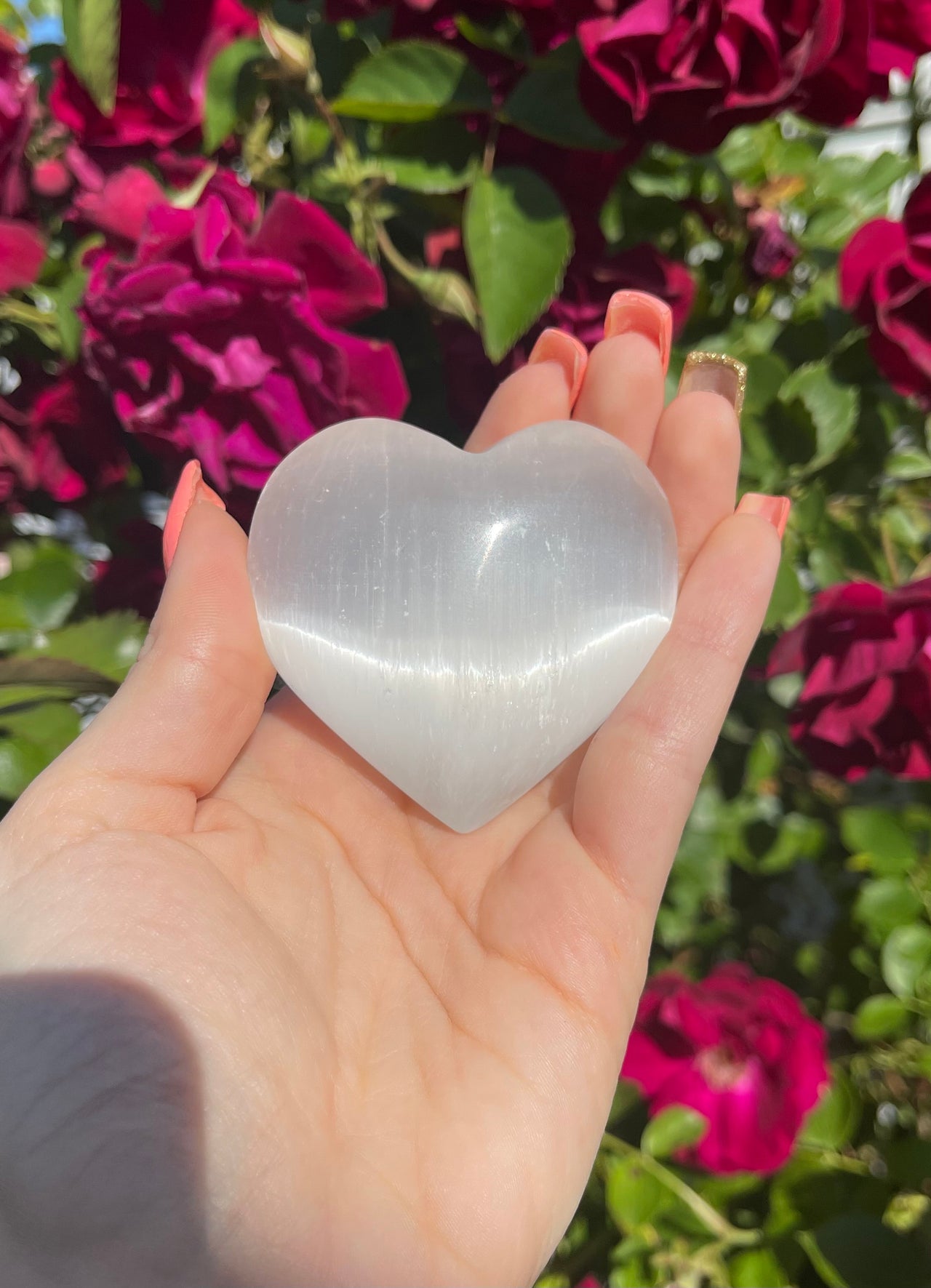 Selenite Heart