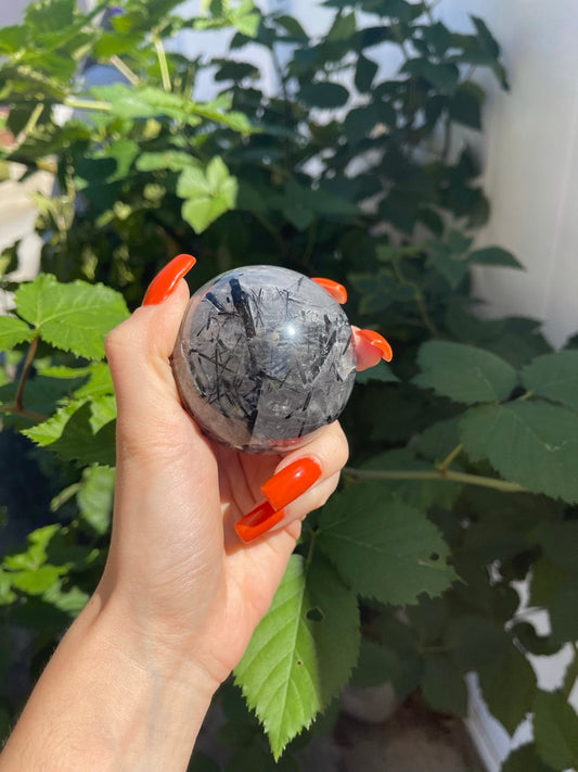 Tourmaline Quartz Sphere